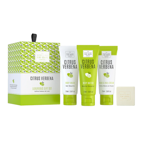 Citrus Verbena Luxurious Gift Set By Scottish Fine Soap