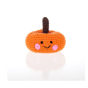 Friendly pumpkin rattle
