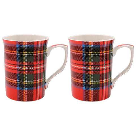 Tartan Mug Set of two