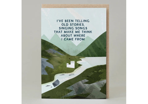 "Telling Old Stories"  - Caledonia Scottish Card
