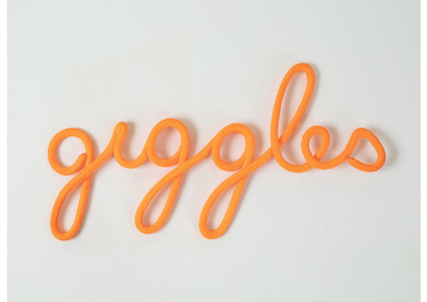 Giggles Rope Word Orange