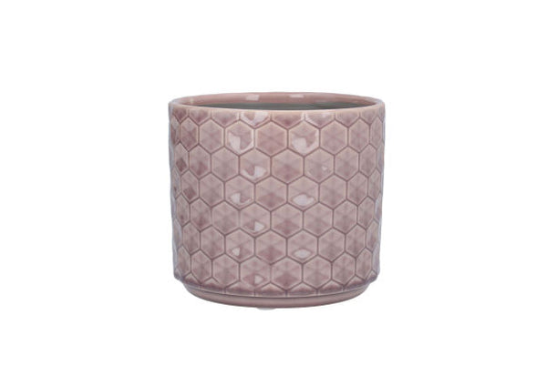 Honeycomb Ceramic Pots - Various Colours