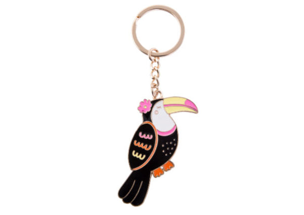 Cactus/Cat/Cheese Plant/Toucan - Enamel Keyrings