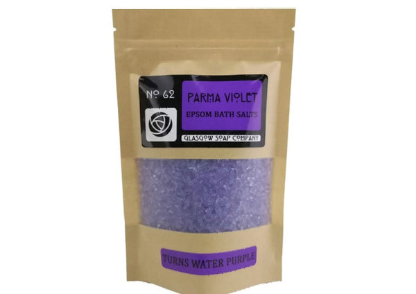 Quirky Coo parma violet epsom bath salts - scottish gifts, dundee, perth, aberdeen