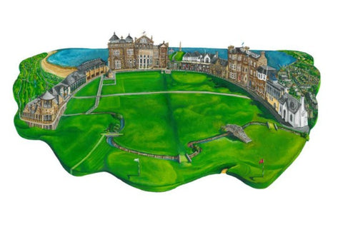 St Andrews Print by Nik Kleppang - quirky coo ,gifts, perth dundee