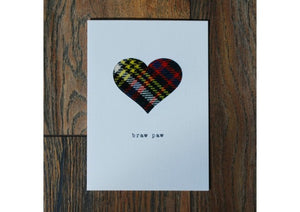Braw Paw card -quirky coo, gifts, cards, dundee, scottish