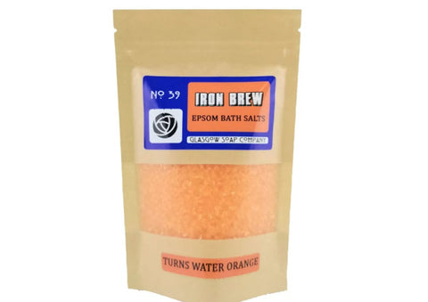 Quirky Coo scottish irn bru epsom bath salts - scottish gifts, dundee, perth, aberdeen