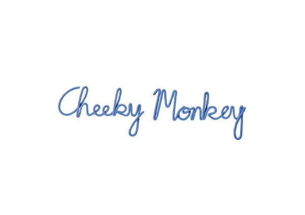 Cheeky Monkey Rope Word - Cornflower Blue