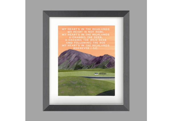 My Heart Is In The Highlands... Print