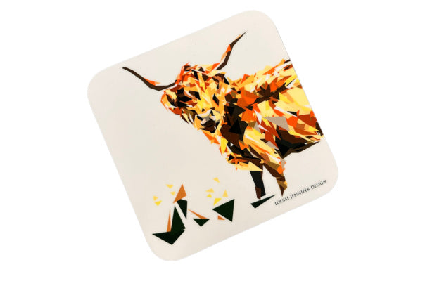 Highland Cow Coaster