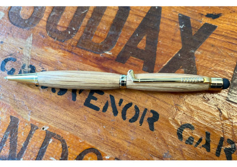 Slimline Whisky Cask Pen with Golf Club Clip